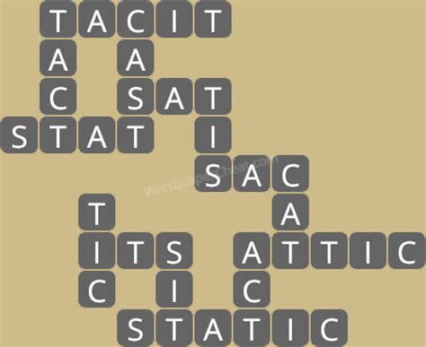 Wordscapes Level 582, Bark 6 .